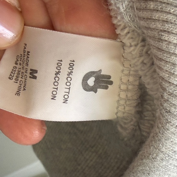 Spiritual Gangster Light Gray Heather Sweatshirt size M. Off shoulder. Beautiful - Picture 6 of 7